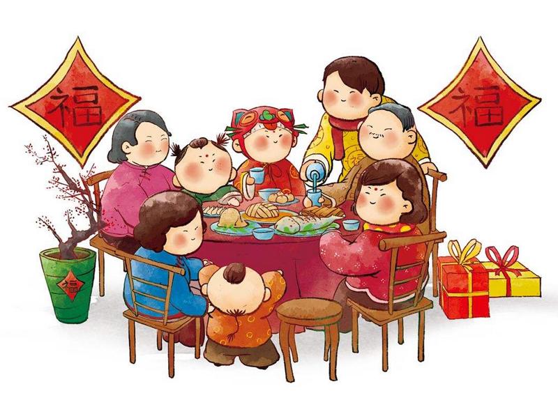 中国春节习俗-年夜饭