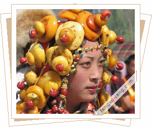 藏族的头饰