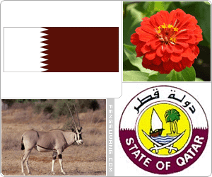 卡塔尔国旗/国徽/国歌/国花/国树/国兽