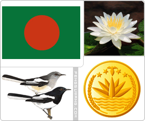 孟加拉国旗/国徽/国歌/国花/国树/国鸟/国兽/国果