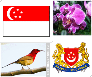 新加坡国旗/国徽/国歌/国花/国鸟