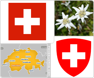 瑞士国旗/国徽/国歌/国花/国石