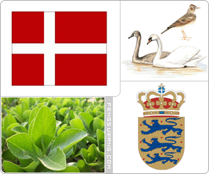 丹麦国旗/国徽/国歌/国花/国鸟