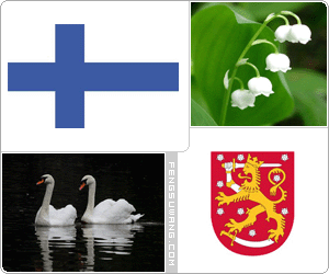 芬兰国旗/国徽/国歌/国花/国树/国鸟