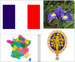法国国旗/国徽/国歌/国花/国鸟/国石