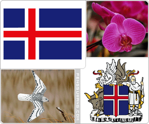 冰岛国旗/国徽/国歌/国花/国鸟