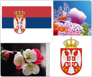 塞尔维亚国旗/国徽/国歌/国花/国石