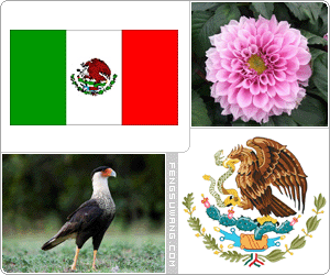 墨西哥国旗/国徽/国歌/国花/国树/国鸟/国石