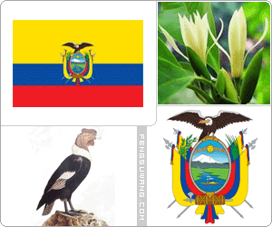 厄瓜多尔国旗/国徽/国歌/国花/国鸟