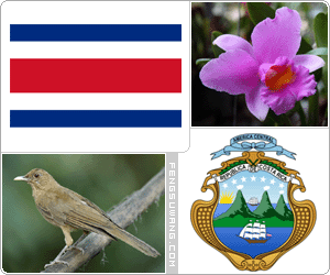 哥斯达黎加国旗/国徽/国歌/国花/国鸟