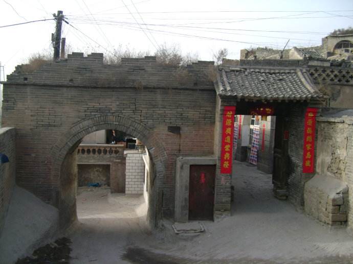 米脂窑洞古城老街