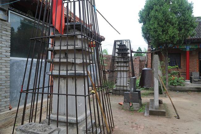 河南安阳重点保护的文物——阳台寺双石塔