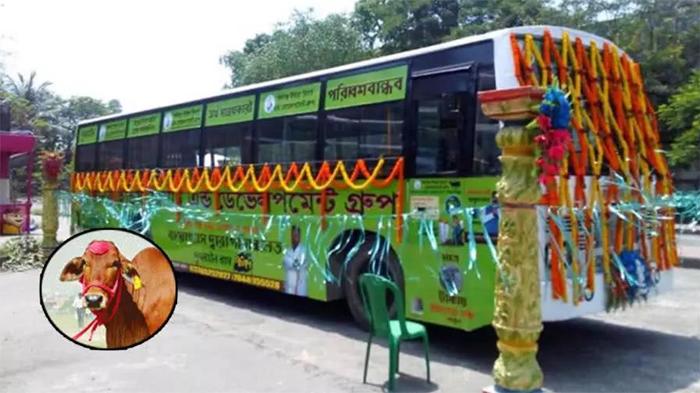 印度“牛粪”公交车，乘坐一次一毛钱