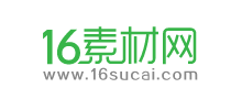 16素材网logo,16素材网标识